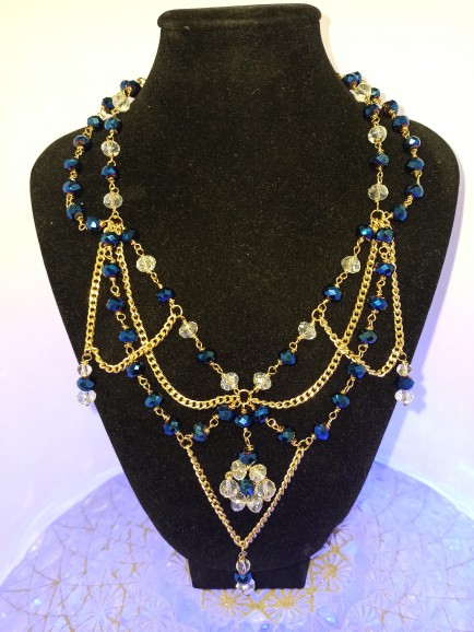 necklace White and Blue